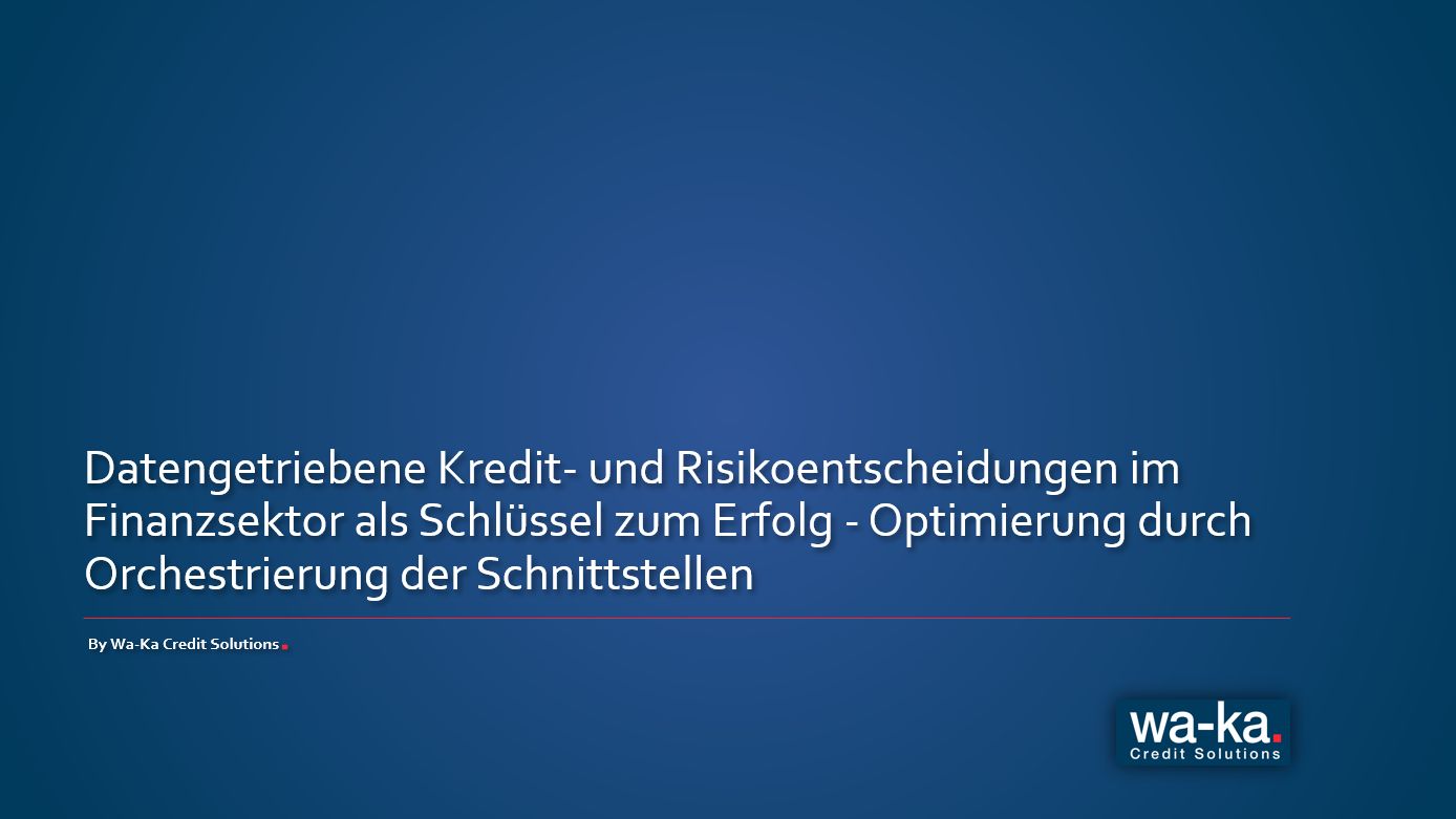 datengetriebene Risikoentscheidungen