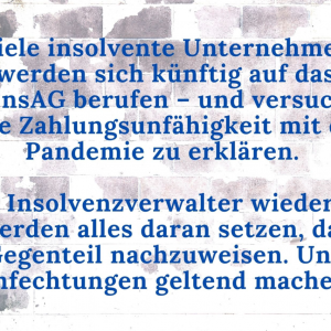 covinsag insolvenzanfechtung