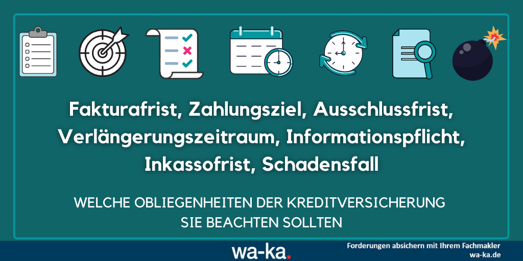 Warenkreditversicherung Obliegenheiten